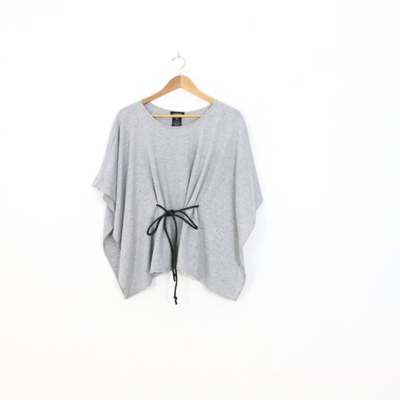 *Le Chateau Grey Belted Poncho - Picture 3 of 6